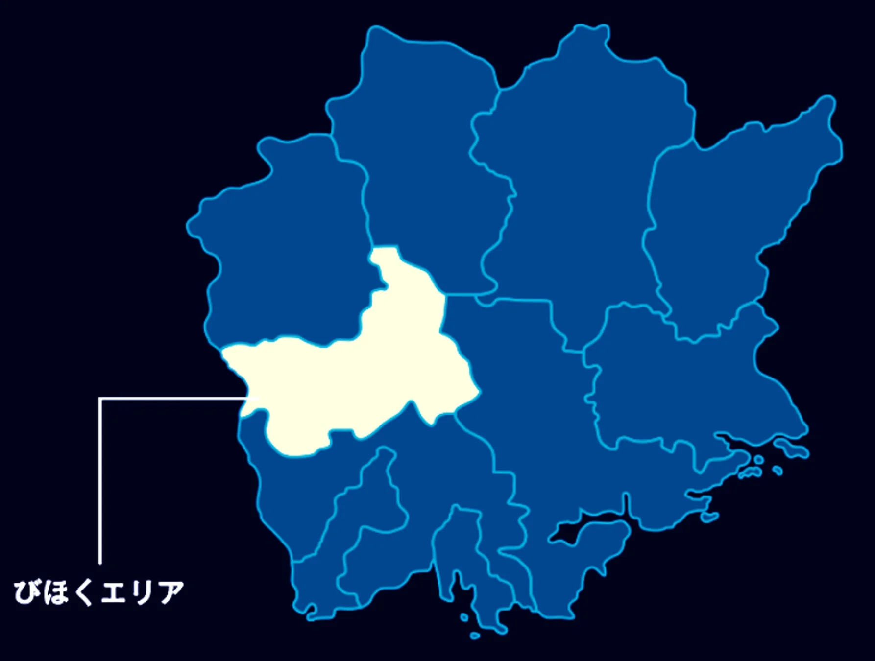 びほくエリア地図