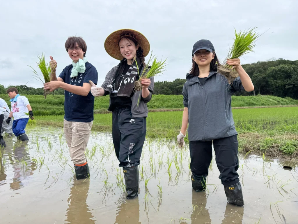 自然栽培米『吟天』が拓く米作りの新境地!宝塚OG侑蘭粋さん、元私立恵比寿中学星名美怜さんも田植え体験