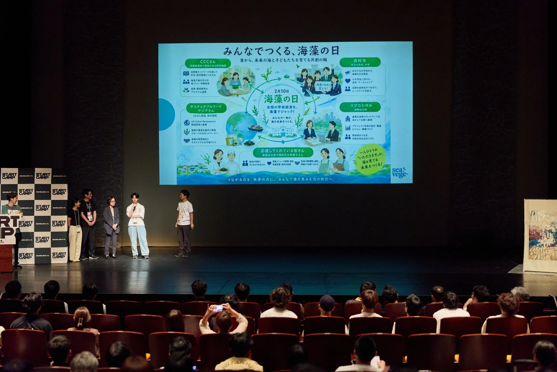 海藻の日に関するプレゼンテーションの様子