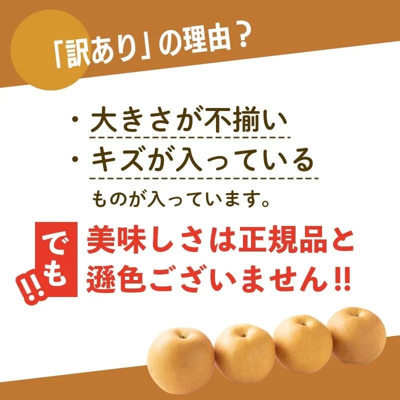 訳ありの理由?大きさが不揃い キズが入っている でも美味しさは正規品と遜色ございません!!
