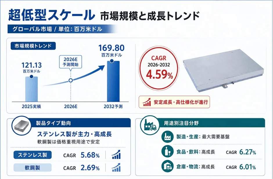 超低型スケール市場規模と成長トレンド
